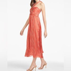 Sachin & Babi Reid Dress - Striped Orange Shibori - Anthropologie NEW NEVER WORN